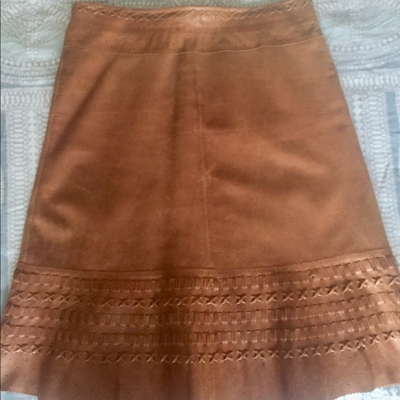 Leather midi skirt - Picture 2 of 4